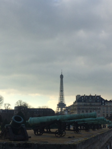 La tour Eiffel vue des Invalides